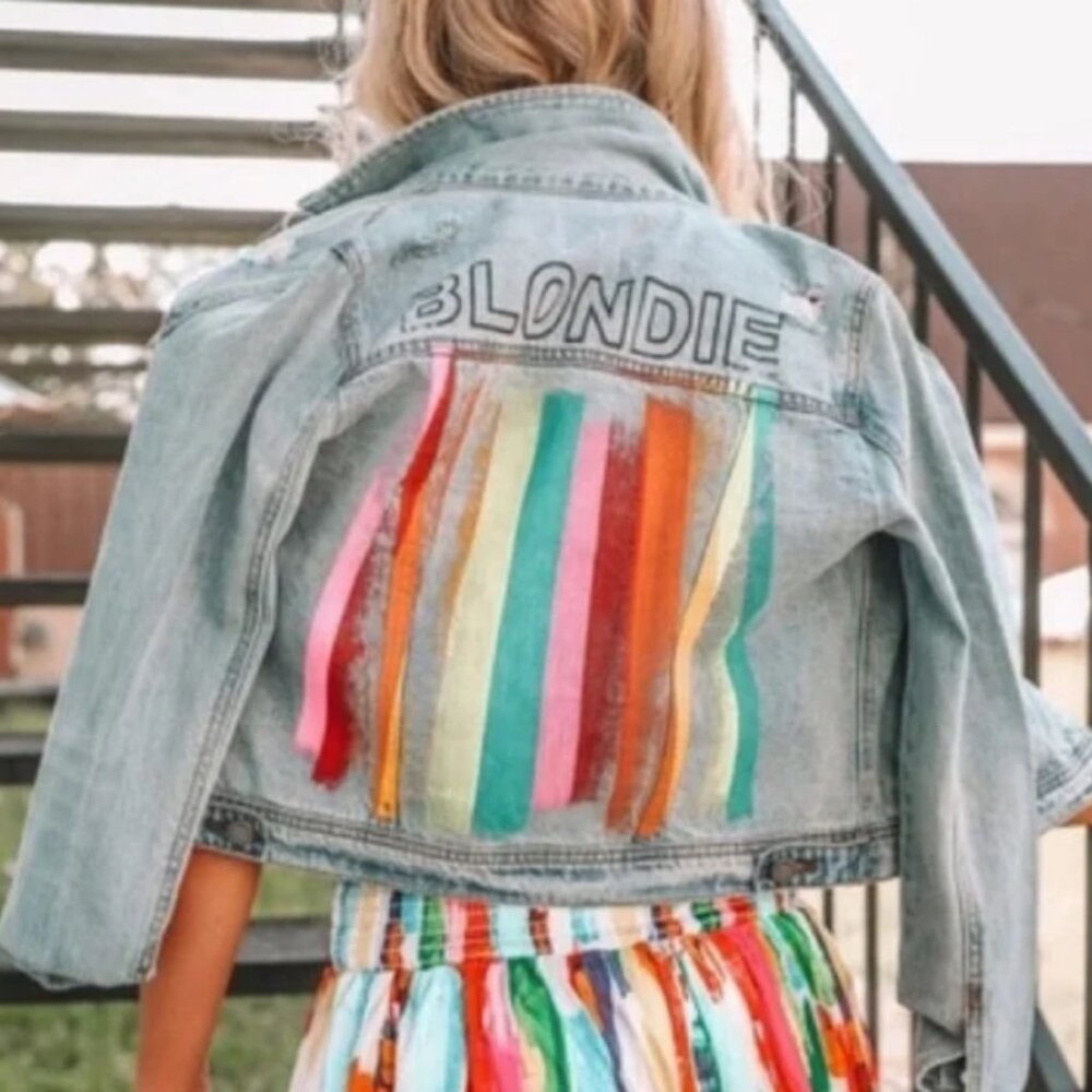 Women's Multicolor Denim Jacket